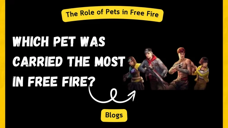 Which Pet Was Carried the Most in Free Fire