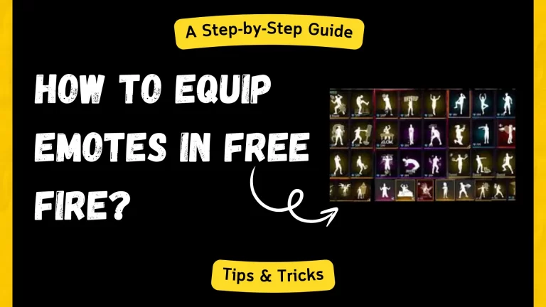 How to Equip Emotes in Free Fire