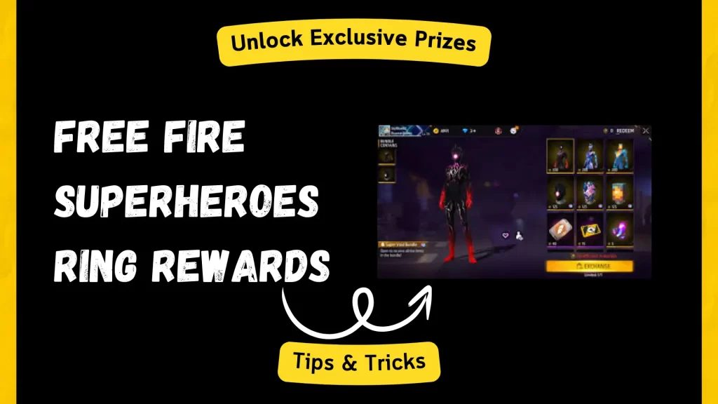 Free Fire Superheroes Ring Rewards